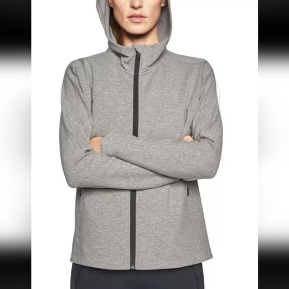 Athleta Full Zip Hoodie jacket Gray Size XS - Picture 1 of 8
